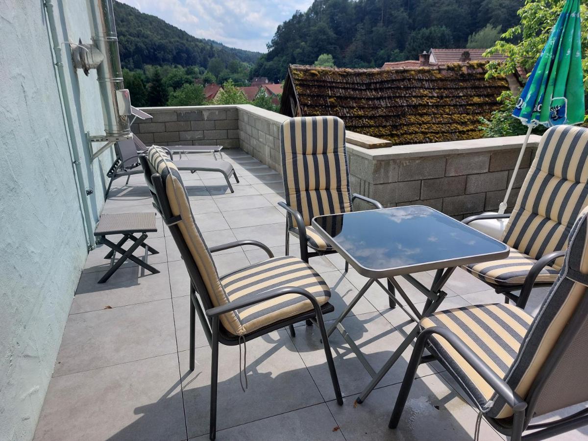 Ferienwohnung Unterm Rappenfels Hinterweidenthal Exterior foto